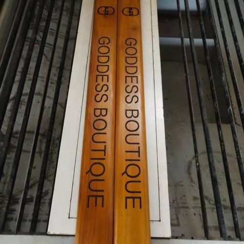 玻璃门拉手定制logo实木质肯德基店铺门木质雕刻字定做有框门把手 - 图2