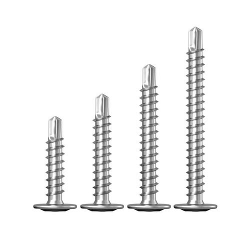 M4.2M4.8 304不锈钢十字大扁头带垫钻尾螺丝自攻自钻华司铁皮燕尾 - 图3