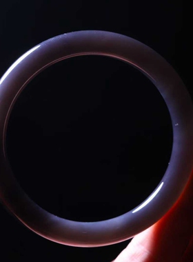 天然和田玉玉器工厂店青海料老料烟紫色57.6mm玉石圆条镯女款手镯