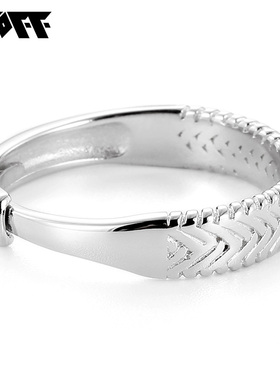 XXOFF情侣对戒925银设计小众戒指