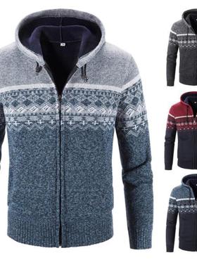 2024秋冬男士加绒加厚渐