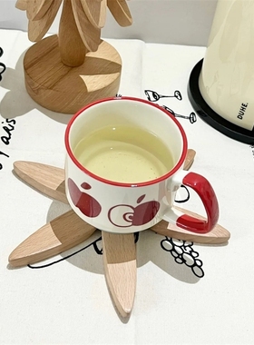 【新家的100个快递】客厅装饰摆件实木隔热垫餐桌垫防烫耐高温