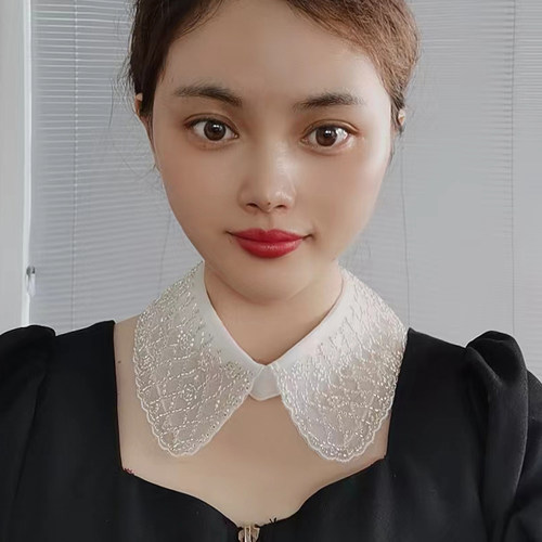 春夏配裙领口装饰假领子女减龄娃娃领多功能披肩假衣领韩版小领子 - 图1