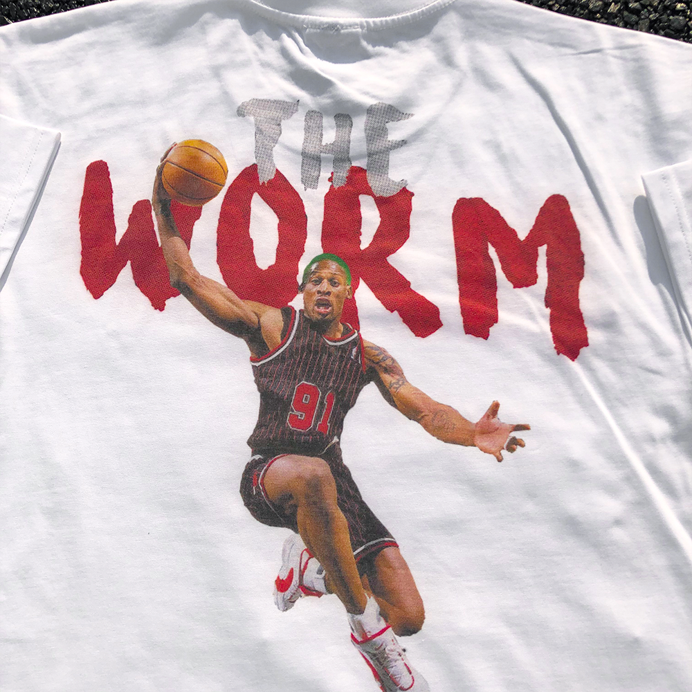 Dennis Rodman The Worm罗德曼vintage basketball短袖T恤T-shirt-图1