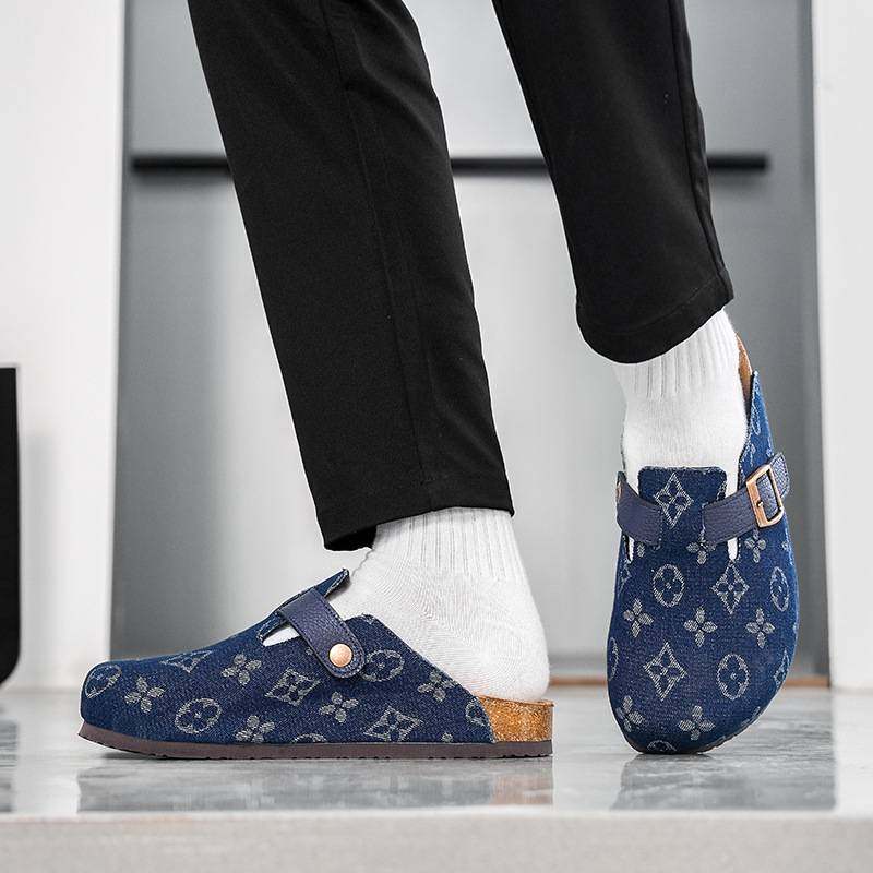 宝成鞋业冬季包头拖鞋高品质欧美包头平底男女款复古外穿勃肯拖鞋,淘宝优惠券,粉丝福利购,淘宝优惠卷