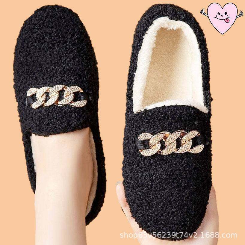 2025新款女鞋晋江秋冬季豆豆棉鞋女士棉鞋月子鞋室内厚底防滑低帮,淘宝优惠券,粉丝福利购,淘宝优惠卷