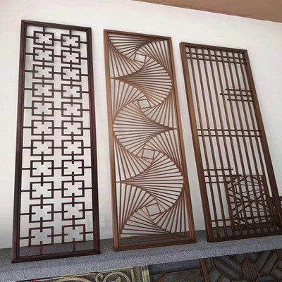 New generation steel screen light and luxurious Lo now engraved metal florig aluminum sculpted red paleocopper new middle partition type of Xuan guan rust