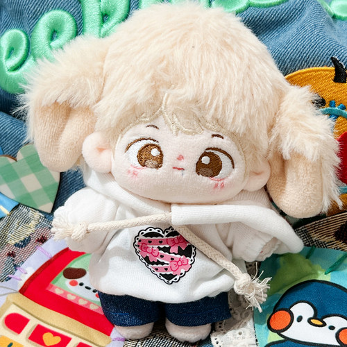 现货10cm娃衣可爱超萌冬装连帽卫衣棉花娃娃海星体换装玩偶公仔 - 图2