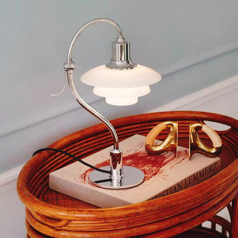 丹麦设计师PH3玻璃台灯卧室书房北欧创意餐厅灯客厅轻奢装饰台灯,淘宝优惠券,粉丝福利购,淘宝优惠卷