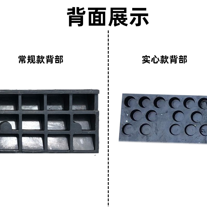 缓冲板户外线槽板车轮停车耐压马路牙子上坡垫挡车器交通止退器 - 图3