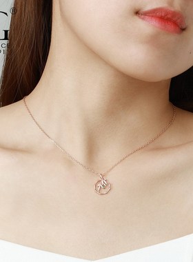 小众设计感纯银轻奢锁骨链