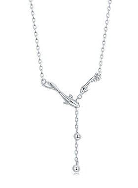 大鱼海棠纯银ins冷淡风锁骨链