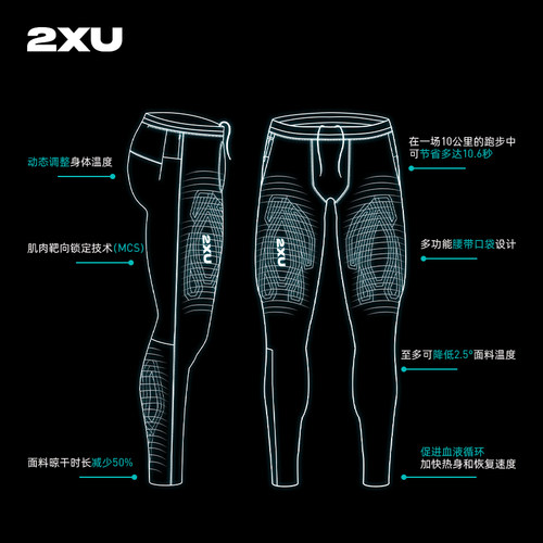 【进阶裤】2XU Light Speed系列男增强型压缩短裤进阶马拉松跑步 - 图1