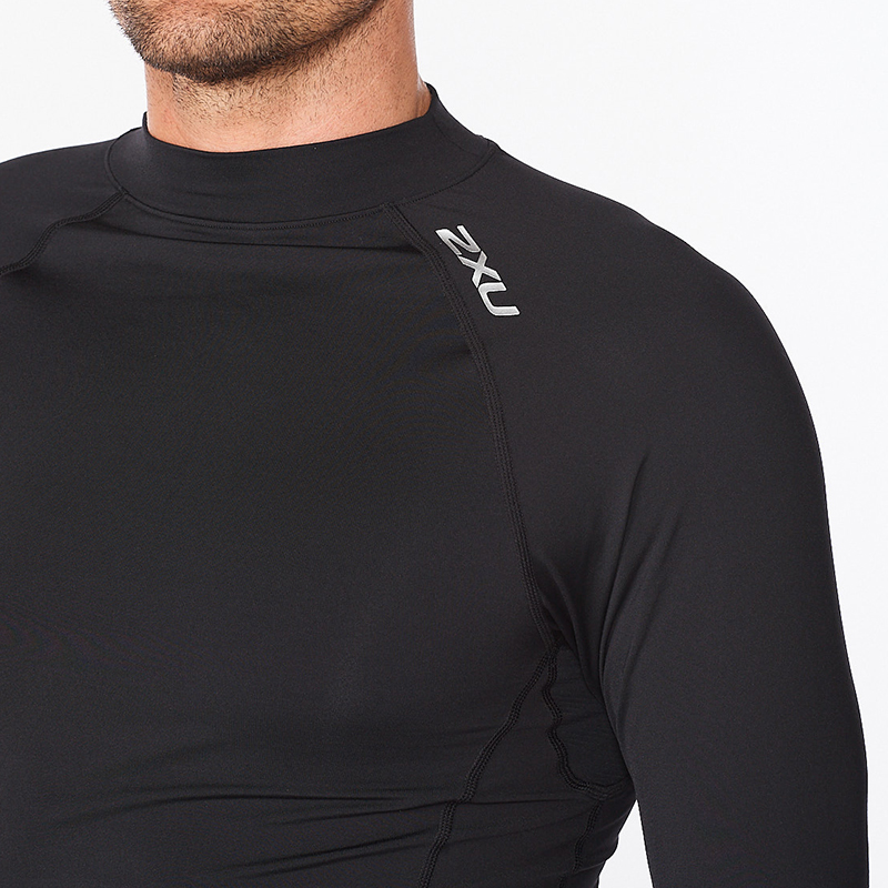 2XU 燃烧系列长袖秋冬保暖压缩衣男健身衣跑步加绒速干滑雪打底