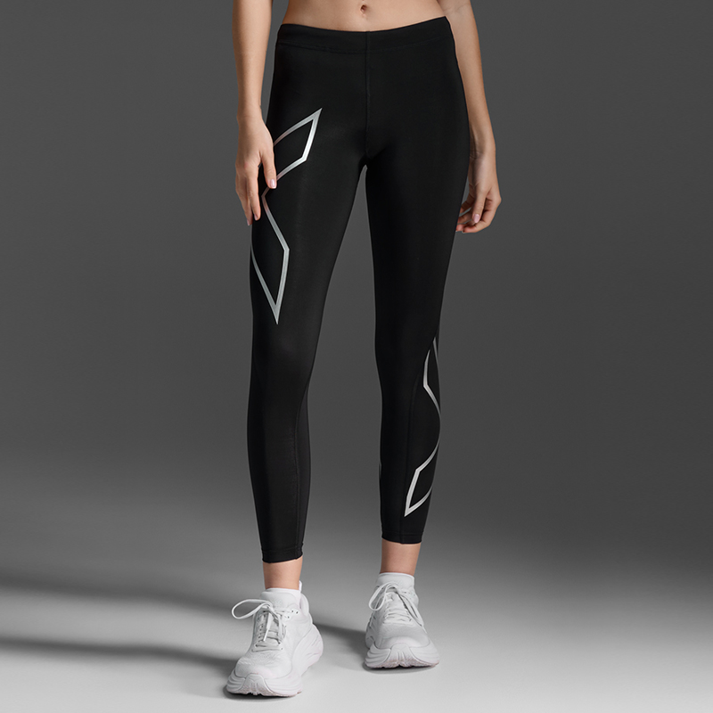 【核心裤】2XU Core系列压缩长裤女中腰紧身裤速干跑步健身裤