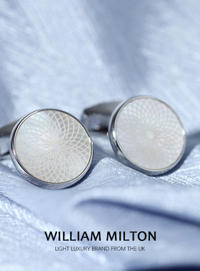 WILLIAMMILTON珍珠贝母袖扣