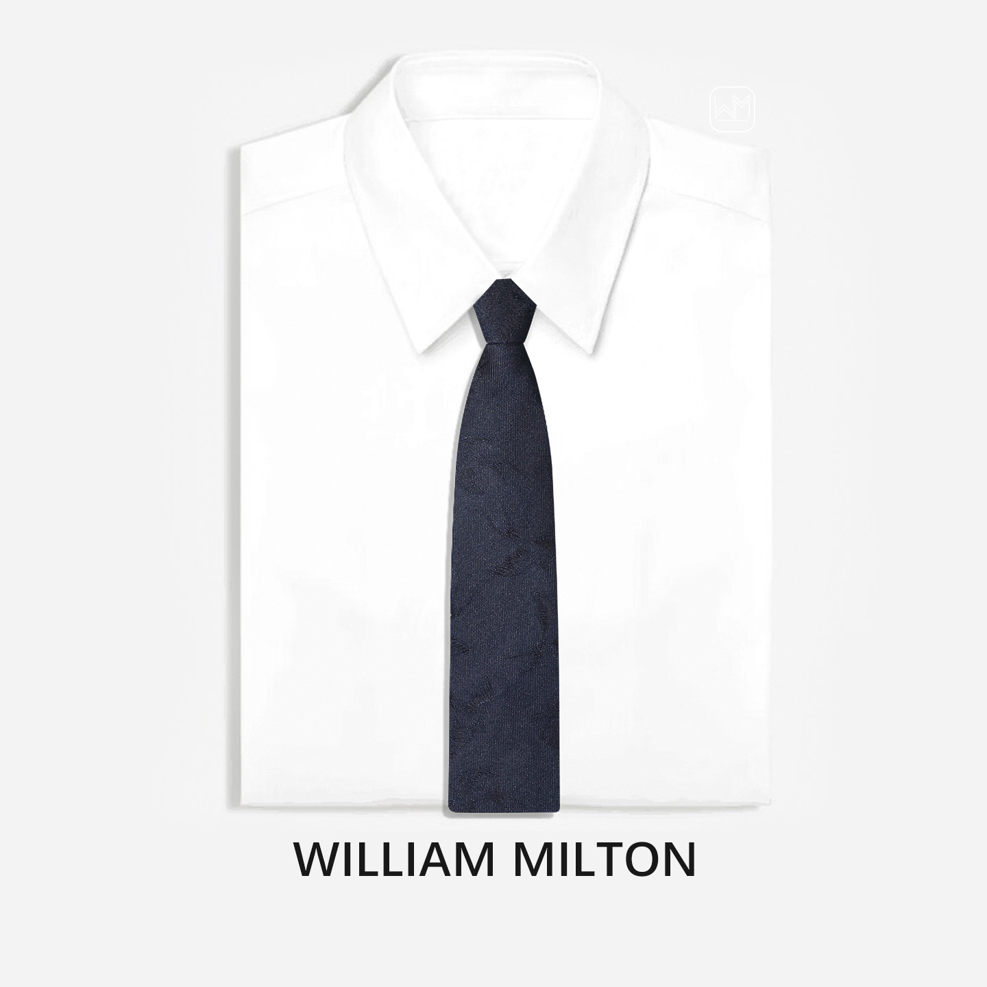 WILLIAM MILTON飞燕衔春真丝暗纹免打结领带男士轻奢商务拉链礼盒,淘宝优惠券,粉丝福利购,淘宝优惠卷