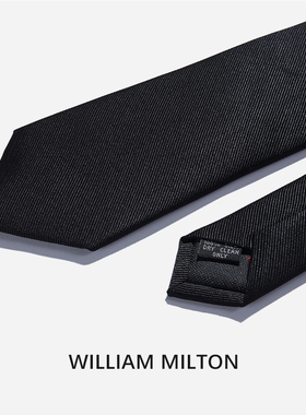 WILLIAMMILTON真丝小象刺绣领带