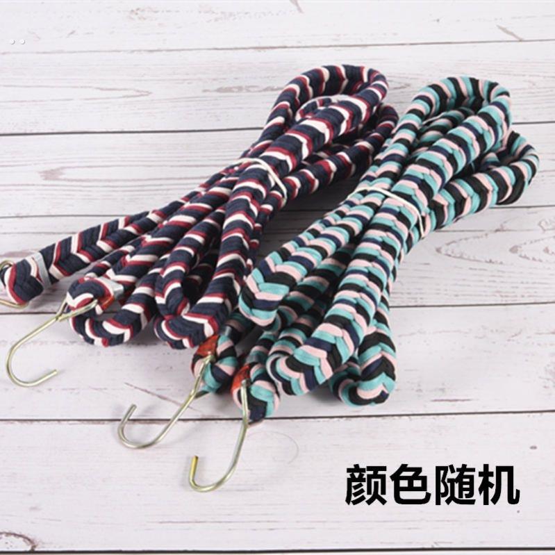 新款摩托车绑带行李绳电动自行车牛筋橡皮筋弹力绳捆绑带快递货绳 - 图1