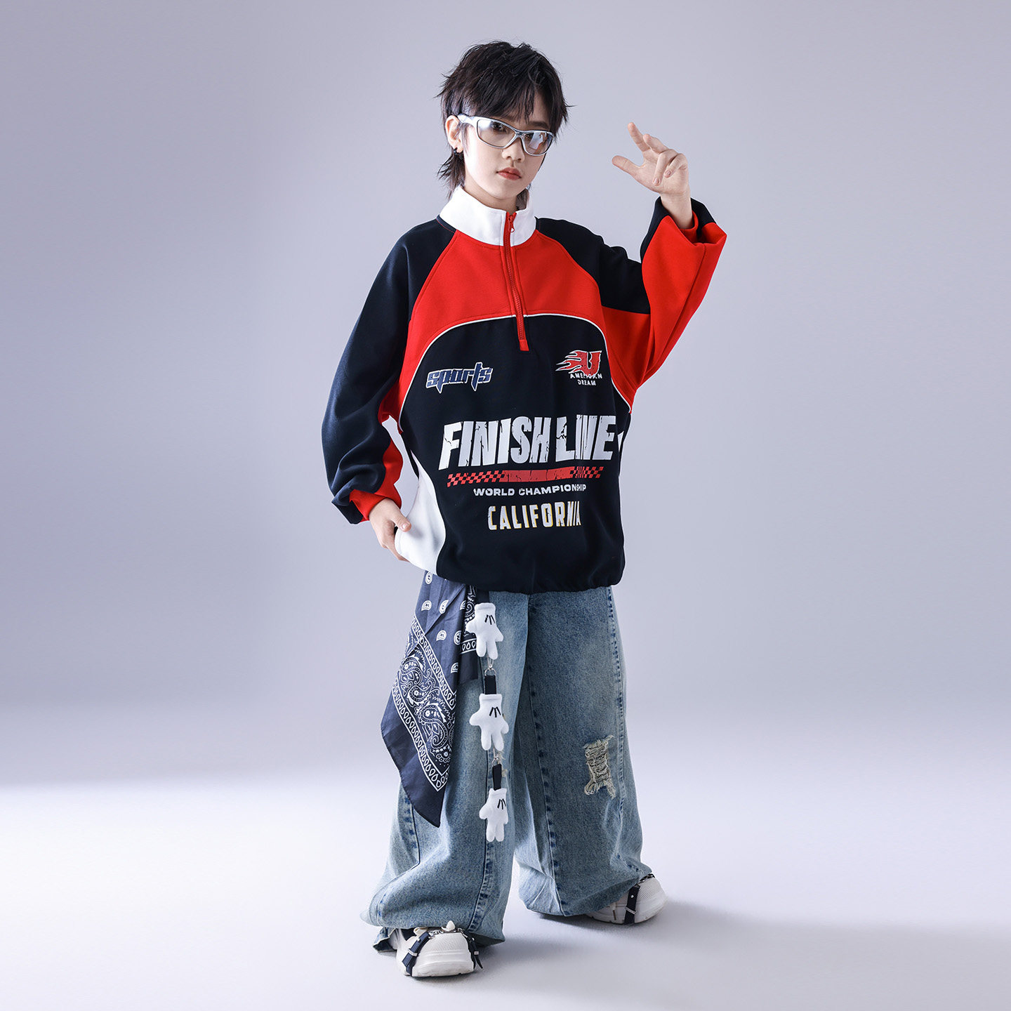 街舞儿童潮服hiphop童装少儿服装架子鼓男童潮牌套装元旦演出服酷,淘宝优惠券,粉丝福利购,淘宝优惠卷