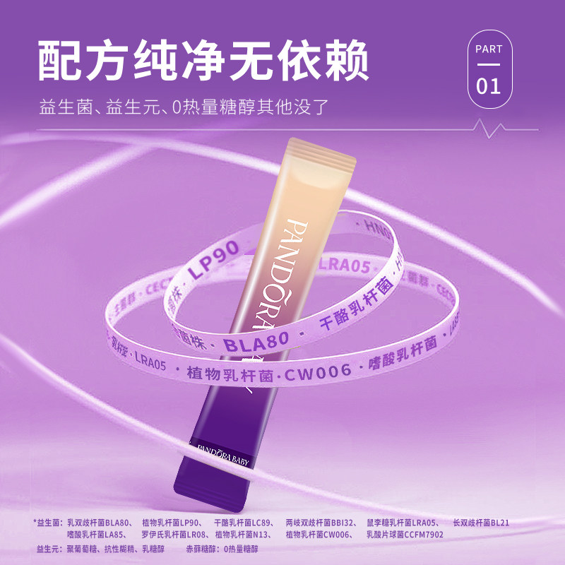 pandorababy粉女性调理肠胃益生菌 pandorababy食品益生菌