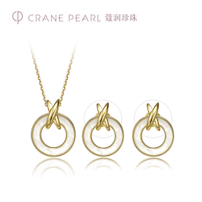 蔻润珍珠圆梦贝壳吊坠几何ins耳钉 蔻润珠宝项坠/吊坠