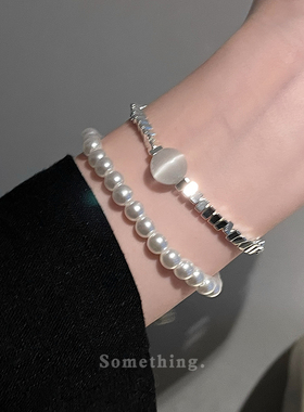 2024年新款珍珠手链女轻奢小众精致时尚气质高级感网红闺蜜手饰品