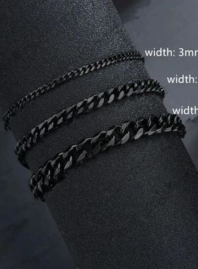 Wannee New rendy Cuban Chain Men Bracelet Classic Stainless