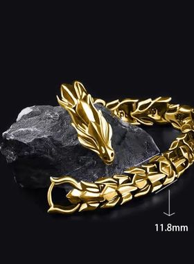 3 Color 20CM Men's Viking Domineering Dragon Vintage Punk Hi