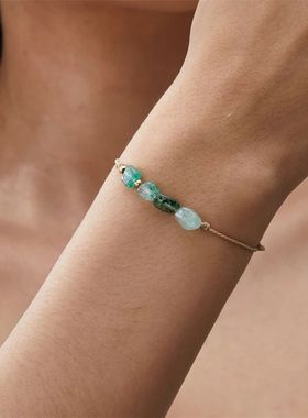 Charm 12 Constellation Natural Stone Beads Bracelet For Wome