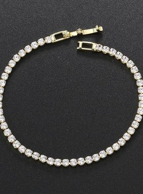 Fashion 2.5mm Zirconia Tennis Bracelet for Women Crystal Cha