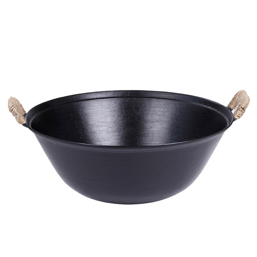 双耳铁锅家用传统老式农村圆底生铸铁柴火燃气灶专用不粘炒菜炖锅 - 图3