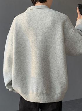 Men's Warm Casual Youth Thickened Lazy Style Men's Top llar