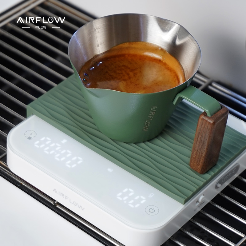AIRFLOW气流咖啡电子秤意式手冲咖啡计时秤便携充电款MINI电子称 - 图0