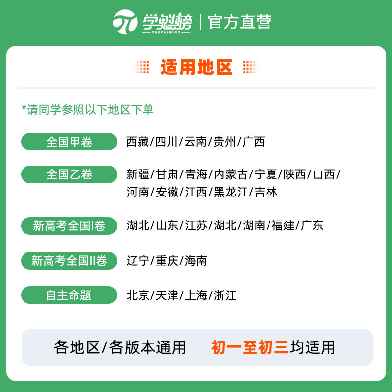 学魁解题妙招套组初中数学物理化学语文作文英语全套科目全新升级版【直播专享】智能科技教辅