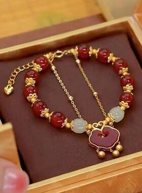 送妈妈步步生莲生日礼物女生老婆给长辈母亲节创意实用小手链