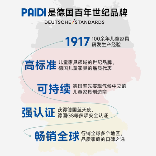 德国Paidi书桌儿童学习桌Diego小学生家用写字桌学习书桌椅套装 - 图3