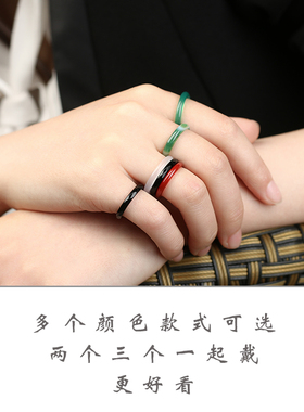 天然绿色男女小拇指玛瑙玉