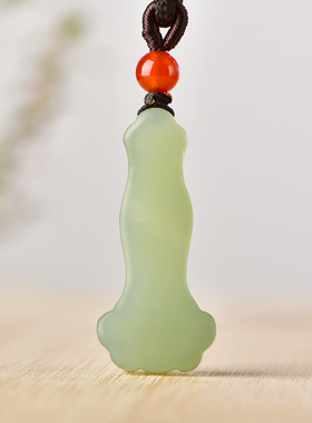 天然和田玉如意吊坠男女同