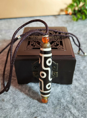 西藏玉髓九眼天珠项链吊坠款