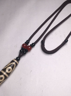 藏传玛瑙九眼天珠七六五四