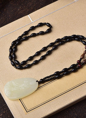 白玉观音玉佛男女款乘龙观音吊坠