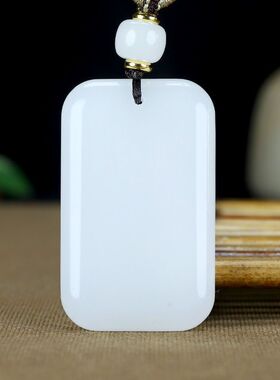 羊脂级白玉金丝玉平安无