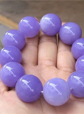 翡翠冰种紫罗兰大款圆珠子