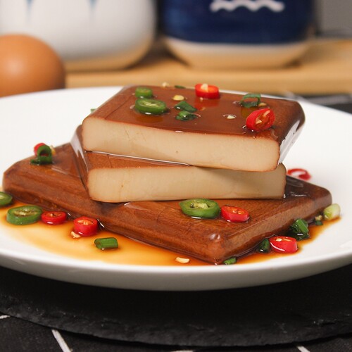 知江南鸡蛋干100克5袋装酱香味特产零食凉拌炒菜非豆腐干整箱批发 - 图0
