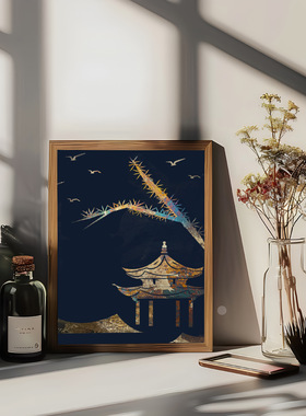 烧箔画非遗手工diy金箔银铜箔画