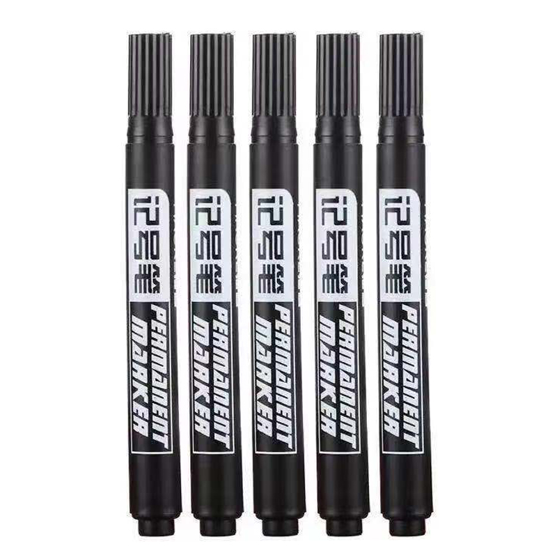 记号笔黑色马克勾线快干防水笔油性不掉色快递大头笔粗笔速干 - 图3