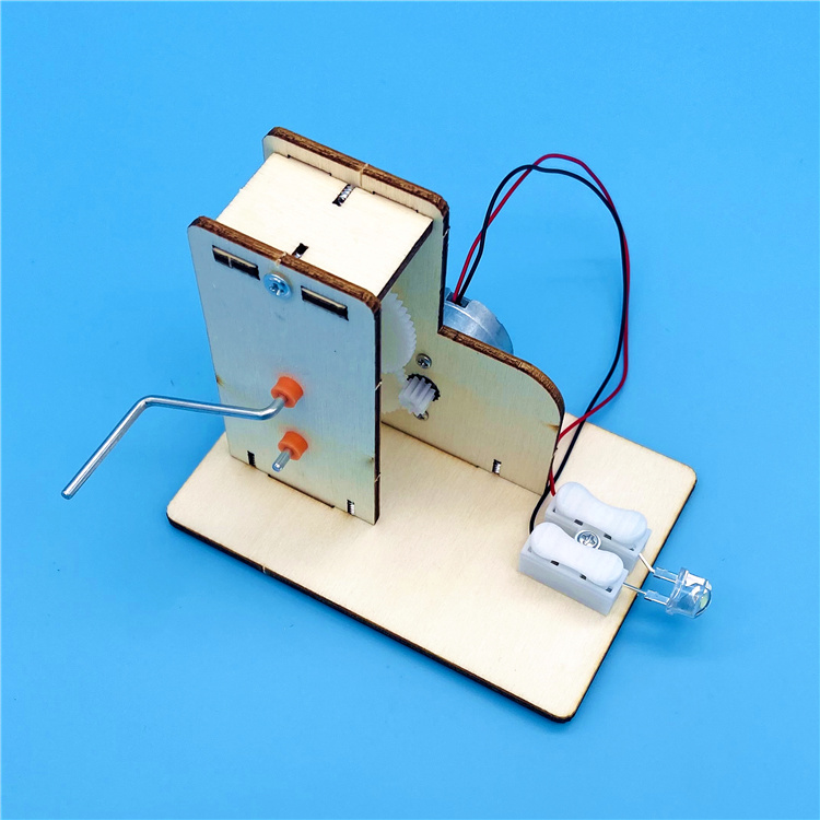 手摇发电机科技小制作小学生科学实验DIY小发明材料 男孩物理玩具 - 图0