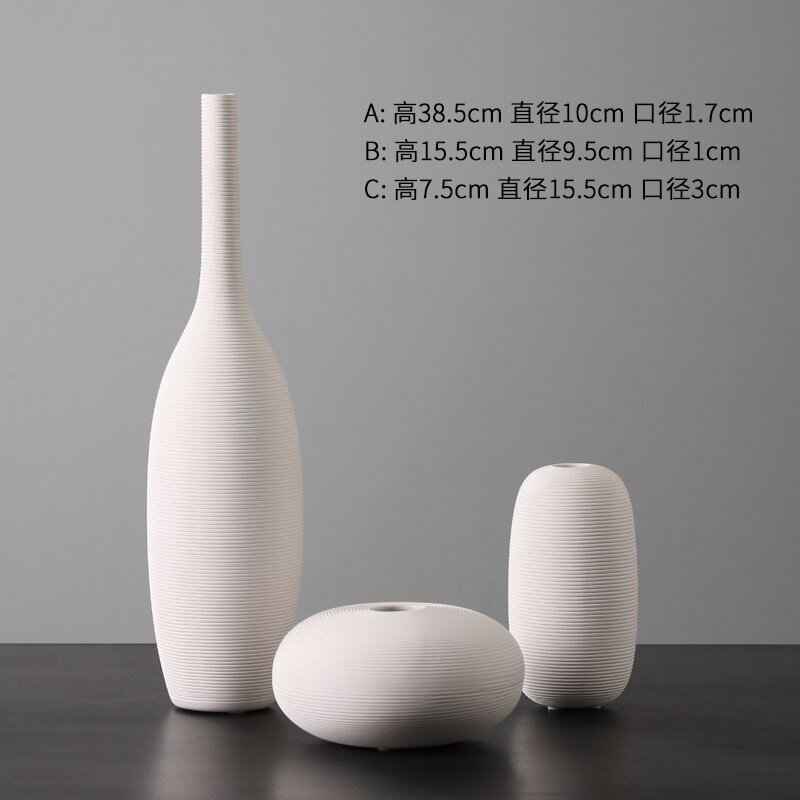 小陶器慢生活淘里陶器白色陶瓷花瓶r摆件客厅插花干花花器北欧装椽千日用品店 找特价