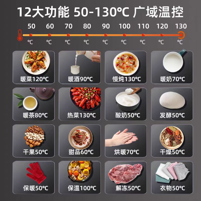 志高暖菜板家用饭菜保温板方形热菜板多功能桌面神器餐桌加热桌垫